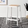 Silus Backless Cane Counter Stool  - Safavieh - 2 of 4