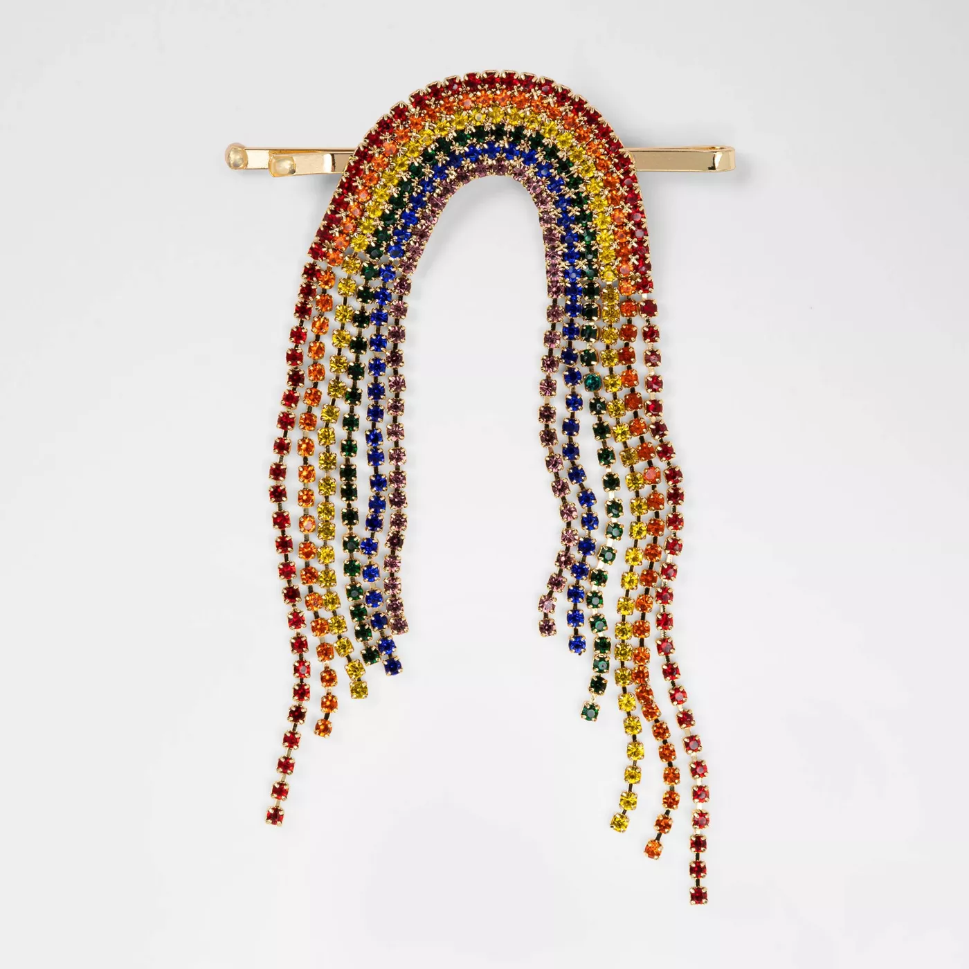 Pride Gender Inclusive Adult Rainbow Hair Clip - image 1 of 4