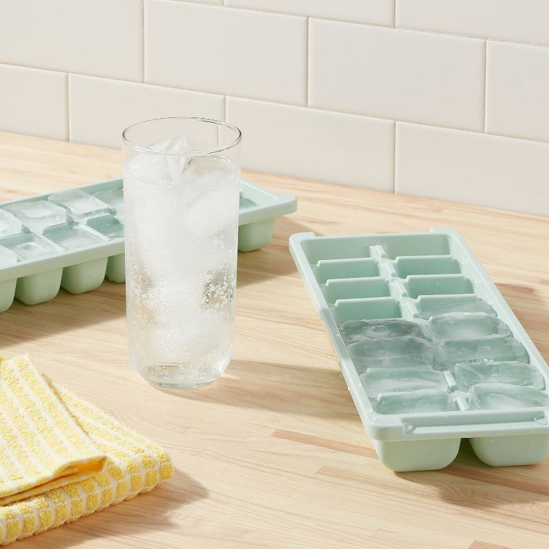 2pk Plastic Ice Trays Mint Green - Room Essentials&#8482;, 3 of 5