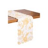 C&F Home 51" x 14" Miriam Ochre Quilted Reversible Yellow Damask Table Runner - 2 of 4