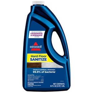 BISSELL MultiSurface Hard Floor Sanitize Formula 64oz: Liquid Cleaner for Sealed Floors & Carpets, Unscented - 1 of 2