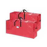 Elf Stor Extra Large 2pk Christmas Tree Bag For up to 9 Ft Tree Red