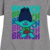 - Trolls - Branch Stacked Graphic Short Sleeve Fleece Dress - 2 of 4