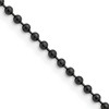 Chisel Stainless Steel Polished Black IP-plated 2.4mm 30" Ball Chain Necklace - 2 of 4