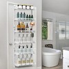 Syemin Utility Storage Shelves 6-Tier Over the Door Pantry Organizer, Door Spice Rack, Hanging Heavy-Duty Door Storage Shelf, White, 17.1"*6.1"*50.2" - 2 of 4