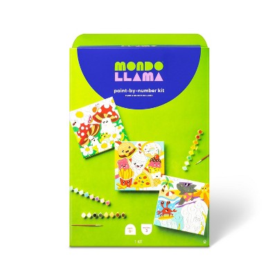 4pk Paint-by-number Canvas Board Kit Jungle - Mondo Llama™ : Target