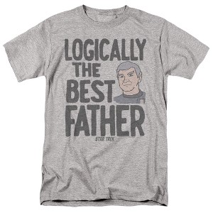 Men's Star Trek Logically The Best Father T-Shirt - 1 of 4
