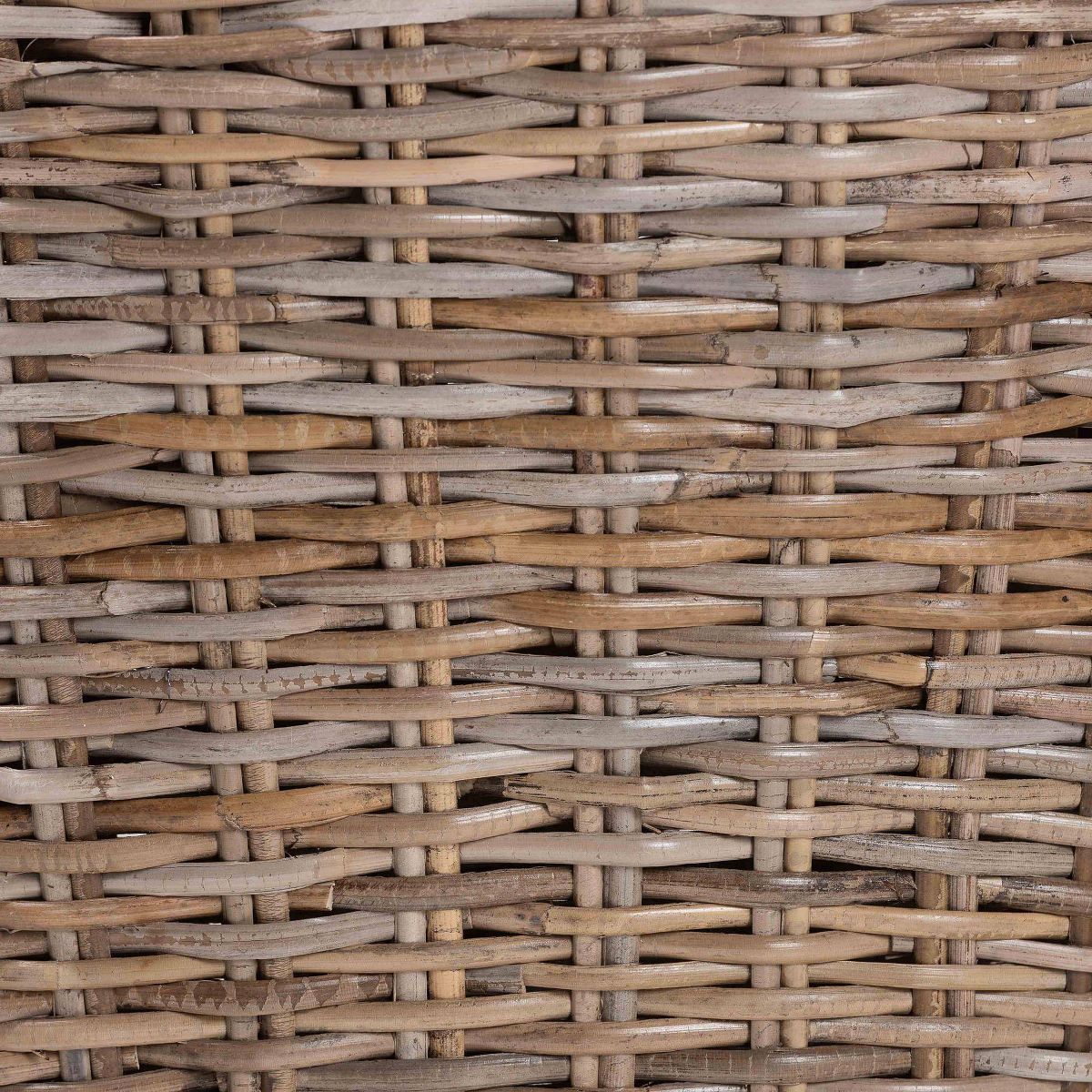 bali & pari Niesha Natural Rattan and Mahogany Wood Dining Chair Kubu Gray/Rustic Taupe - thumbnail 8