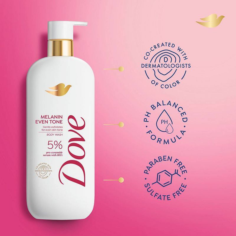Dove Serum Body Wash - Melanin Even Tone - 18.5 fl oz, 5 of 12