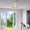 Livex Lighting Waldorf 1 - Light Semi-Flush Mount in  White/Brushed Nickel - 3 of 4