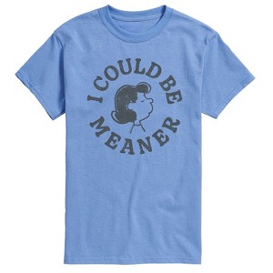 Men's - Peanuts - I Could Be Meaner Lucy Short Sleeve Graphic T-Shirt - 1 of 4