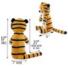 Attatoy Regit the Plush Tiger Toy 17in Tall Striped Stuffed Animal, Halloween Costume Prop - 3 of 4