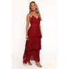 Petal and Pup Elijah Maxi Dress - Red M - 3 of 4