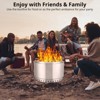 Smokeless Fire Pit 304 Stainless Steel w/360° Heat & Adjustable Airflow, Portable Wood Burning Fire Bowl for Camping, Backyard - 2 of 4
