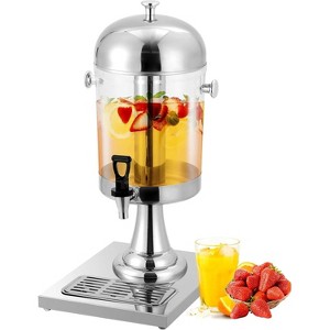 Beverage Dispenser with Ice Core, Stainless Steel Large Cold Drink Dispenser with Stand, Spigot & Drip Tray for Partiy Wedding Event - 1 of 4