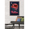 Trends International MLB Philadelphia Phillies - Neon Helmet 23 Framed Wall Poster Prints - 2 of 4