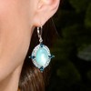 Ross-Simons Blue Mother-Of-Pearl Drop Earrings With 3.10 ct. t.w. London and Swiss Blue Topaz in Sterling Silver - 4 of 4