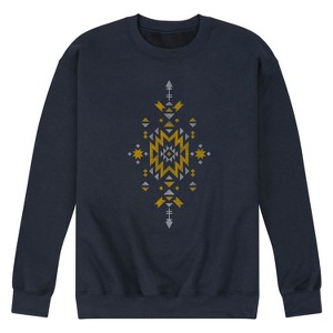 Men's - Instant Message - Southwestern Abstract Arrows Graphic Fleece Sweatshirt - 1 of 4