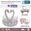 Elegance in Union Swan Figurine and Tealight Candle, 7" Romantic Couples Gift for Valentine| OrnamentallyYou - 2 of 4