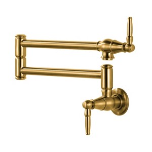 WOWOW Wall Mounted Pot Filler with 2-Handle - 1 of 4