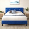 VECELO Queen/Full/Twin Upholstered Platform Bed Frame with Button Tufted Adjustable Headboard - image 4 of 4