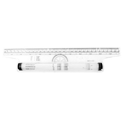 Measuring Rolling Ruler, Practical Clear Scale Stable Drawing Roller Ruler  Transparent with Formulas for Study Work - Yahoo Shopping