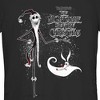 Juniors Womens The Nightmare Before Christmas Jack Skellington Sandy Claws Logo T-Shirt - 2 of 4