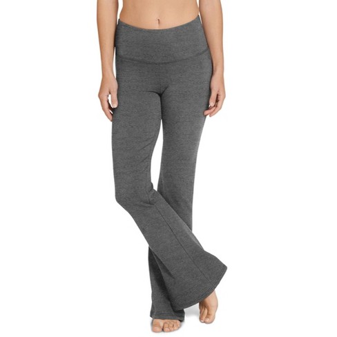 Jockey Women's Yoga Flare Pant 1x Charcoal Heather : Target