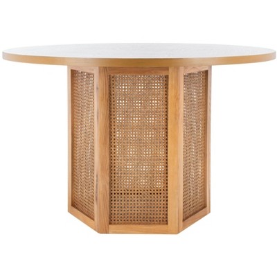 Danez Cane Dining Table - DTB2100B - Natural - Safavieh