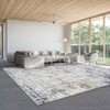 Modern Indoor Abstract Striped Area Rug Washable Low Pile Non Slip Carpet for Living Room Bedroom Soft Easy Care Foldable Floor Mat - 2 of 4
