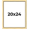 PosterPalooza | Simple Gold Picture Frame - UV Acrylic, Foam Board Backing, Hanging Hardware - 2 of 4