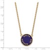 Black Bow Jewelry 14k Yellow Gold Plated Sterling Silver Delta Phi Epsilon Greek Life Necklace 18 Inch - 2 of 4