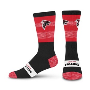 NFL Atlanta Falcons Youth Mixer Crew Socks: Cushioned Heel & Toe, Knit Fabric - 1 of 3