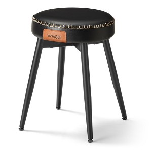 VASAGLE EKHO Collection - Dining Chairs Stools, Upholstered Kitchen Stools, Vanity Stools, Synthetic Leather with Stitching, Mid-Century Modern - 1 of 4