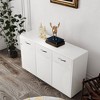 CAVINAS Sideboard Cabinet,Buffet Table with Drawers,Doors,Shelves,Steel Tube Legs,Console Cabinet for Living,Dining,Kitchen,Entryway - 2 of 4