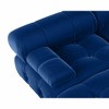 WJShome 138" Modular Sectional Sofa, U-Shaped Minimalist Velvet Sofas Couches with Chaise Ottomans,Blue - 4 of 4