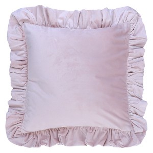 REGALWOVEN Scalloped Trim Outdoor Throw Pillow Covers for Sofa Living Room Home Decor 1 Pc - 1 of 4
