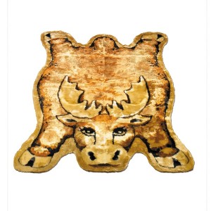 Walk on Me Faux Fur Super Soft Kids Moose Rug Tufted With Non-slip Backing Area Rug - 1 of 4