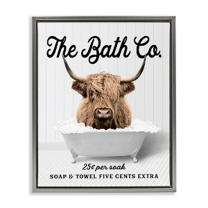 Stupell Industries Bubble Bath Cattle, 25" x 31" - 1 of 4