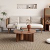 Versatile MDF Black Round Coffee Table for Various Interior Styles, Exhibiting Modern Minimalism and Nordic Charm - 2 of 4
