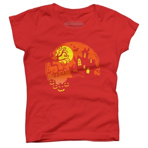 Girl's Design By Humans Funny Dachshund Dog Lovers Gifts Halloween Party Costume Gift By lukesstore T-Shirt - 1 of 4