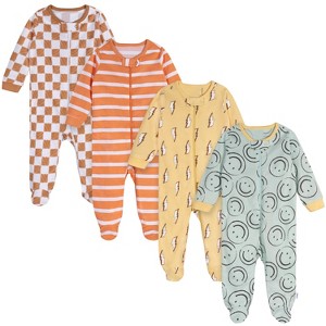 Onesies Brand Baby Boys' 4-Pack Sleep 'N Plays - 1 of 4