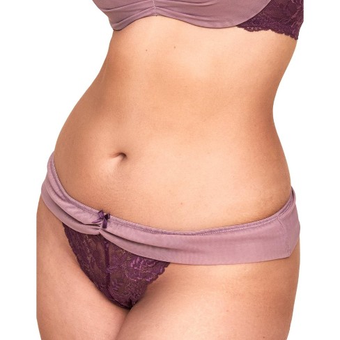 Adore Me Women's Clairabella Thong Panty 4x / Hortensia Purple. : Target