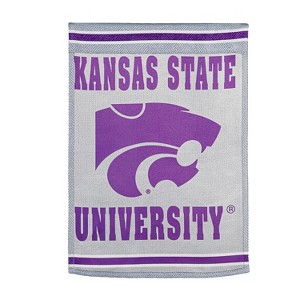 Embossed Suede Flag, House Size, Kansas State University - 1 of 2
