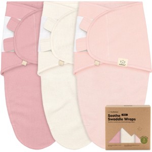 3pk Soothe Wren Swaddle Sleep Sacks, Organic Newborn Swaddles Wrap 0-3 Months, Soft Baby Wearable Blanket - 1 of 4