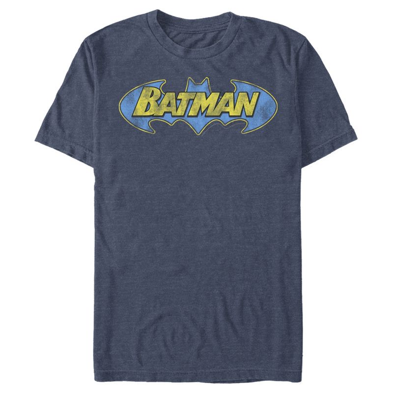 Men's Batman Logo Retro Wing T-Shirt, 1 of 4