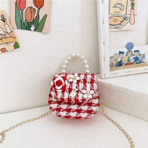 MyKids-USA Stylish And Versatile Carry-On Girls’ Portable Red Crossbody Handbag - 1 of 3