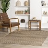 Nuloom Pattie Geometric Banded Easy-Jute Pet Friendly Machine Washable Area Rug, 4' x 6', Natural - 2 of 4