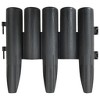 vidaXL Lawn Edgings 36 pcs Anthracite 32.8' PP - 3 of 4