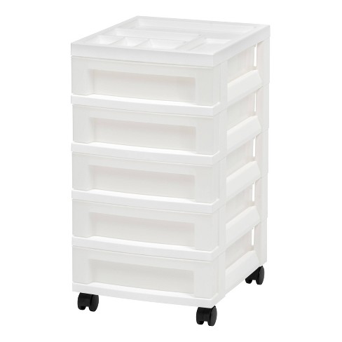 Storage Cart w/Wheels & Drawer Units